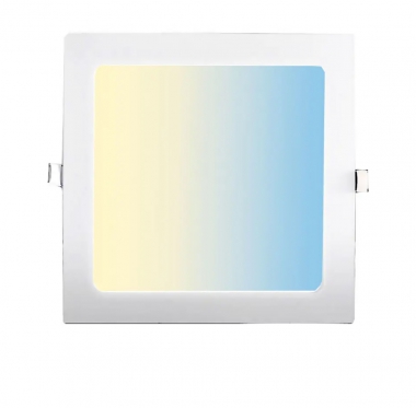 DC 24V Recessed Square Dual White LED Panel Light for KNX Dali Loxone Dimming